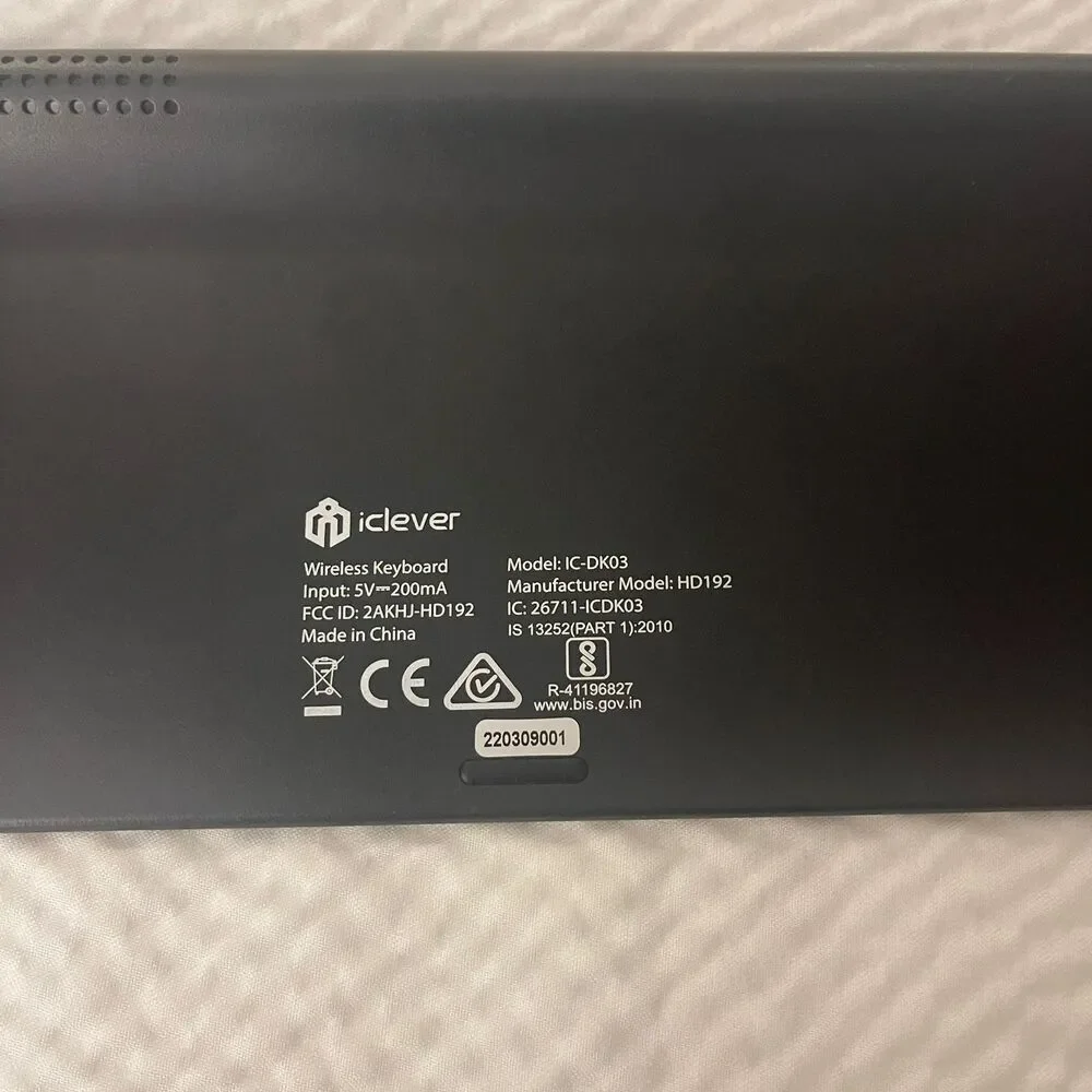iClever Ultra Slim Full Size Rechargeable Model-IC-DK03 Wireless Keyboard